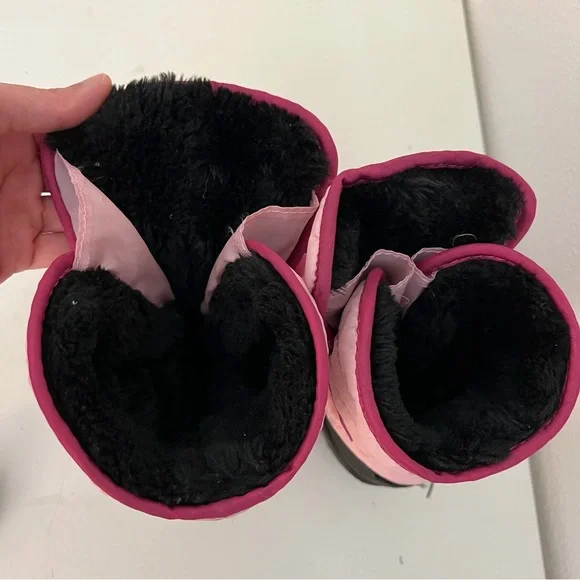Kamik Snowbug3 Winter Boots Toddler Size 8 Pink Waterproof Insulated Snow Boots - Picture 5 of 6